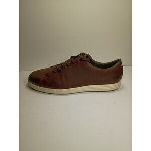 Cole Haan Grand OS Crosscourt Sneaker Men Size 9.5 Brown Leather Low Top Lace Up
